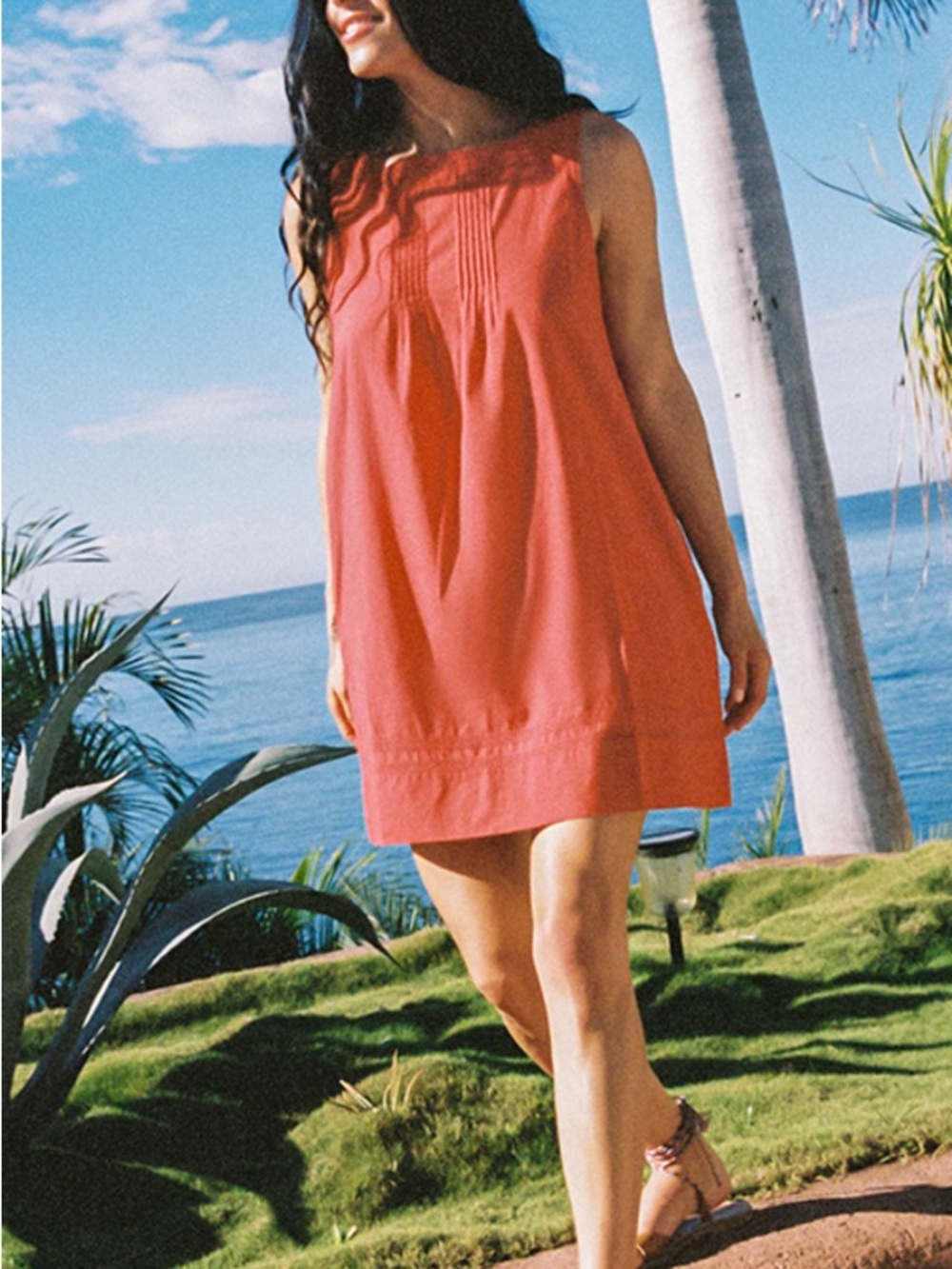 Ciao Lucia Pavo Cotton Mini Dress Red